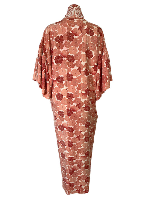 Red and Pink Floral Kimono